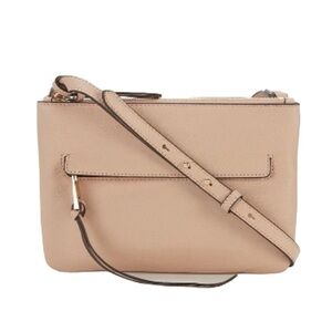 Vince Camuto Gally Cameo Rose Leather Crossbody Shoulder Bag Purse